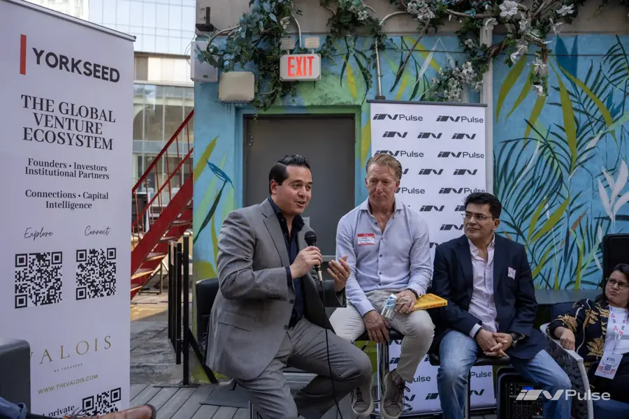 Yorkseed sponsor banner backdrop at an InPulse event